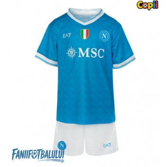 SSC Napoli Echipament de Fotbal Replică 2025-26 Copii Acasa (+ Șorturi)